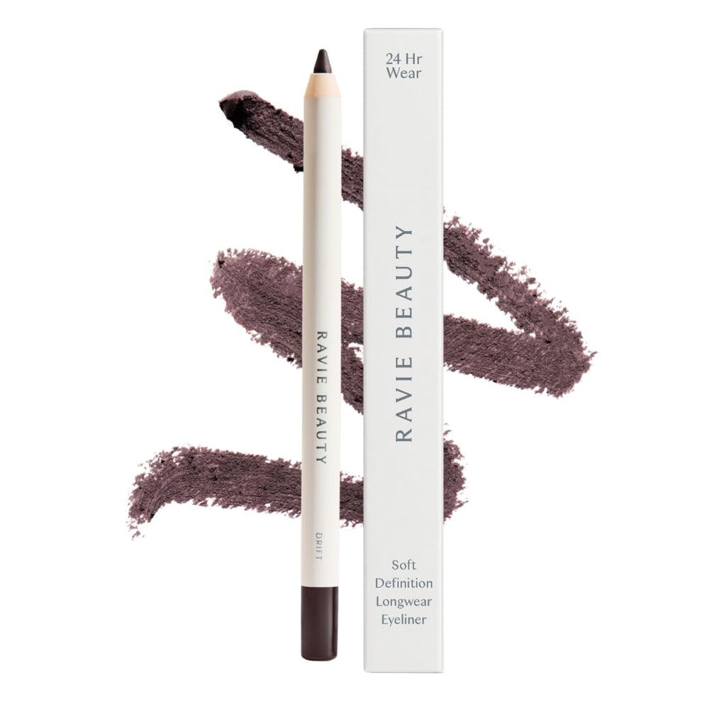 Ravie Beauty Soft Definition Longwear Eyeliner Pencil DRIFT - Soft Blendable Waterproof Smudge Resistant Natural Everyday Eye Liner - Vegan Cruelty Free Clean Formula