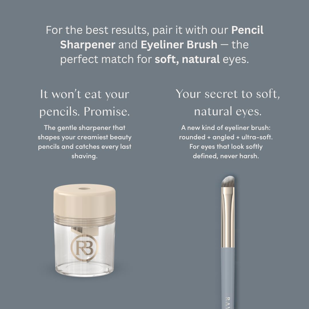 Ravie Beauty Soft Definition Longwear Eyeliner Pencil DRIFT - Soft Blendable Waterproof Smudge Resistant Natural Everyday Eye Liner - Vegan Cruelty Free Clean Formula