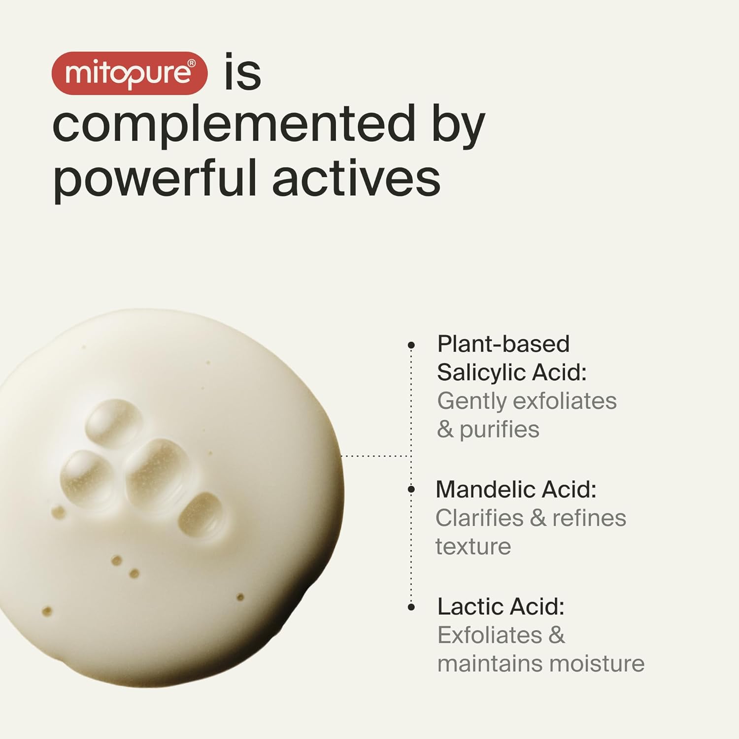 Timeline Mitopure™ Travel Size Resurfacing Face Exfoliator with Acids to Purify, Tone, Hydrate, Refine Texture & Unclog Pores - .30mL