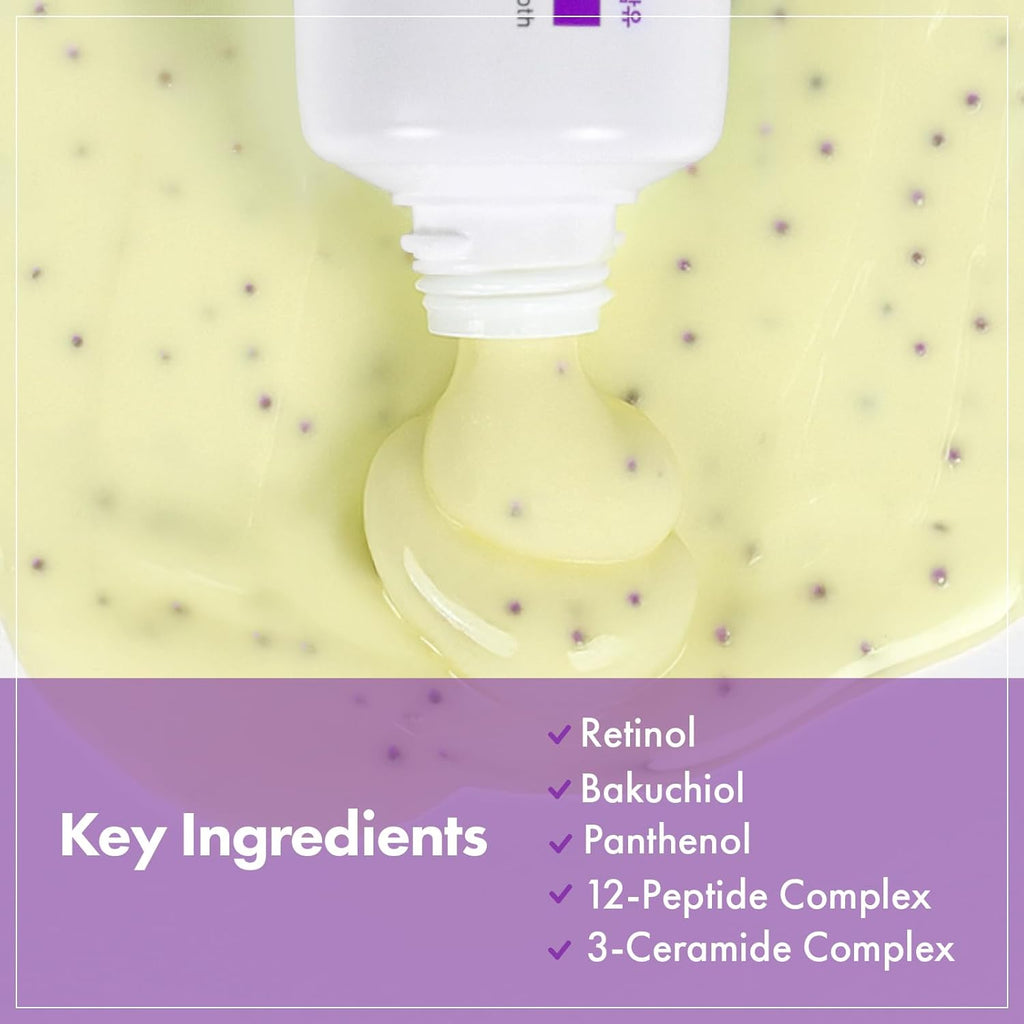 TOSOWOONG Real Retinol 0.1% Night Cream, Anti-Aging Face Moisturizer with Retinol, Bakuchiol, Firmer Skin, Reduce Wrinkles and Pore Minimizer | Korean Skincare for Face & Neck, 50ml / 1.69 fl. oz.