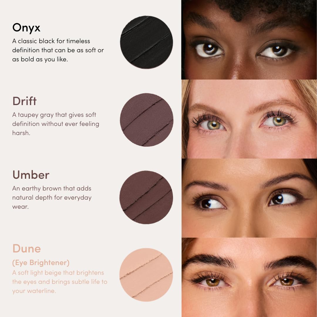 Ravie Beauty Soft Definition Longwear Eyeliner Pencil DRIFT - Soft Blendable Waterproof Smudge Resistant Natural Everyday Eye Liner - Vegan Cruelty Free Clean Formula